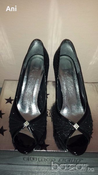 Официални обувки с брокат, снимка 1