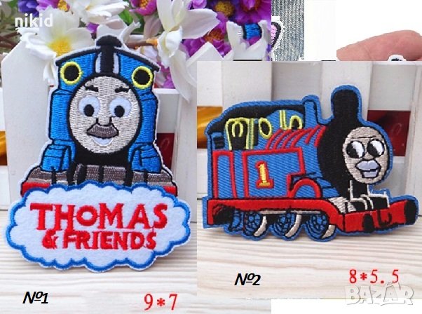 Томас Влакчето thomas train апликация за дреха дрехи самозалепваща се, снимка 1