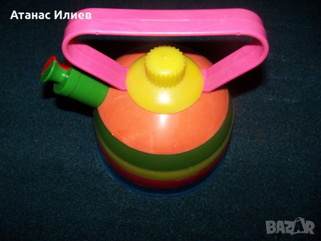 Стара пластмасова играчка чайник - свирка, снимка 8 - Други ценни предмети - 23275374