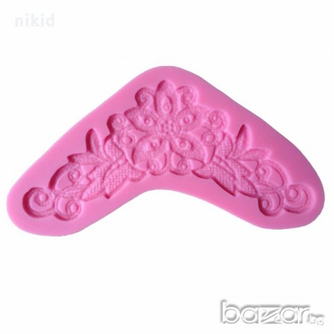 извит молд орнамент силиконова форма за украса фондан торта сладки декор, снимка 2 - Форми - 12991240