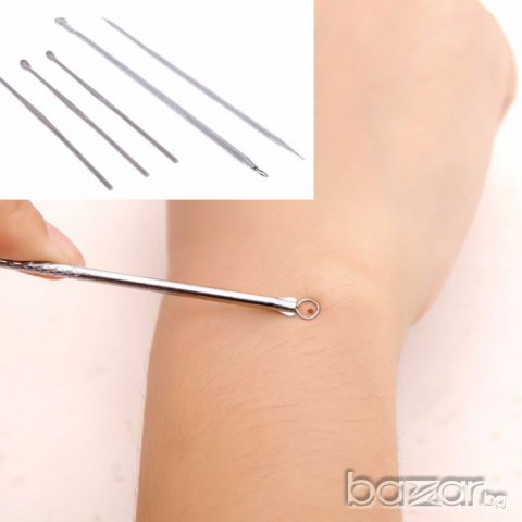 Комплекти инструменти за лице от-акне,камедони,чер.точки,ушна кал и др, снимка 8 - Козметика за лице - 15650201