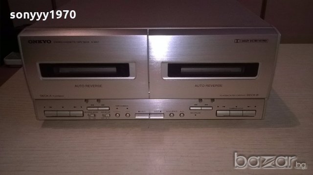 onkyo deck-made in japan-внос швеицария, снимка 7 - Ресийвъри, усилватели, смесителни пултове - 18297686