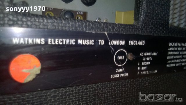 wem sl 100 amplifier-watkins electronic music ltd london england, снимка 6 - Ресийвъри, усилватели, смесителни пултове - 9352791