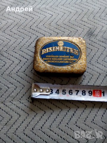 Стара кутия RISINETTEN, снимка 5 - Антикварни и старинни предмети - 25518042