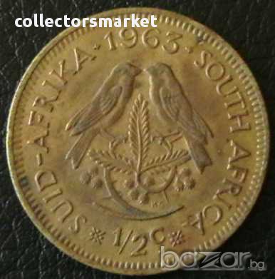 1/2 цент 1963, Южна Африка
