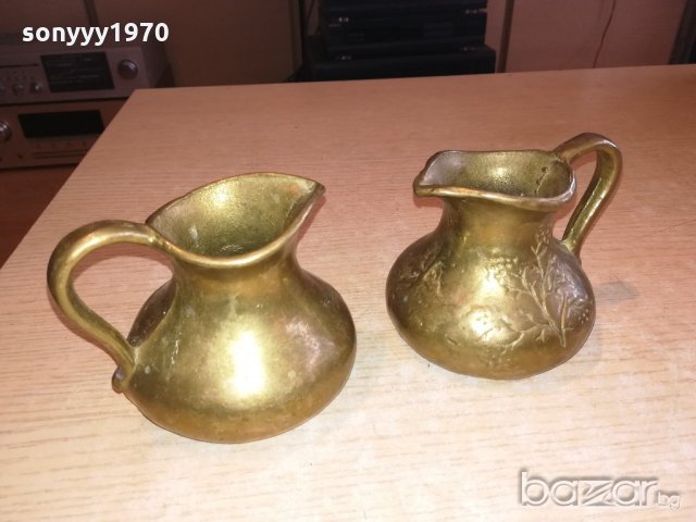 масивни канички-2бр-ретро колекция-внос швеицария, снимка 3 - Антикварни и старинни предмети - 20620250