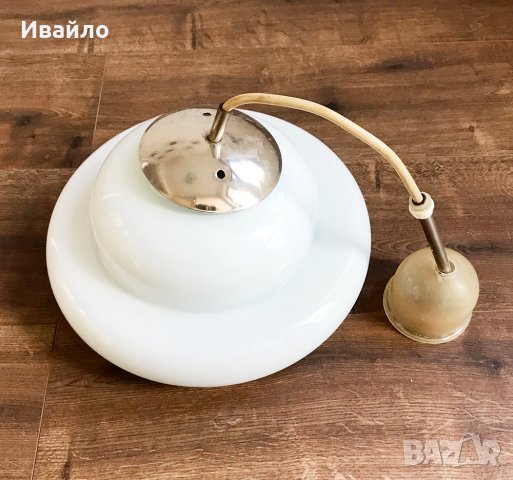 Стъклен полилей/пендел, снимка 3 - Лампи за таван - 24459082