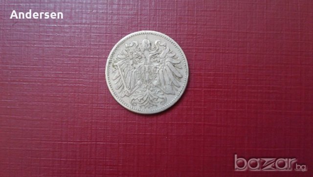 Монета 20 халера-1911 г.- Австрия, снимка 2 - Нумизматика и бонистика - 20405129