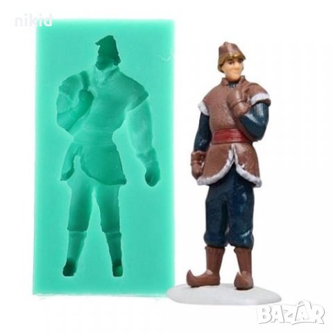 Кристоф от Замръзналото Кралство frozen фигурка калъп силиконов молд форма за торта украса фондан
