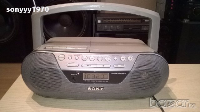 Sony cfd-s05 cd/tuner/cassette/aux-внос швеицария, снимка 2 - Радиокасетофони, транзистори - 15264351
