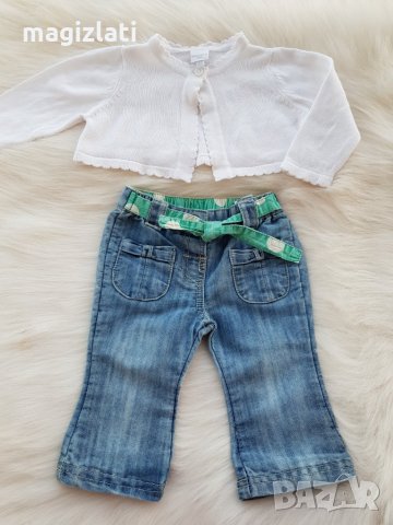 Дънки 3-6 месеца, снимка 2 - Бебешки дънки - 22787547