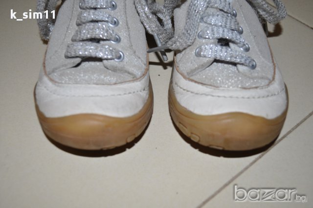 Clarks сребристи кожени обувки №28, UK10 F, снимка 4 - Детски маратонки - 15816437