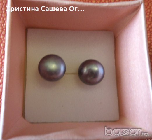 Обици от естествени перли 