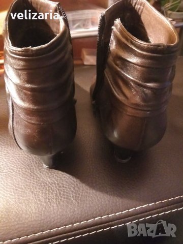 НАМАЛЕНИ Кафяви боти N41, снимка 2 - Дамски боти - 22275607