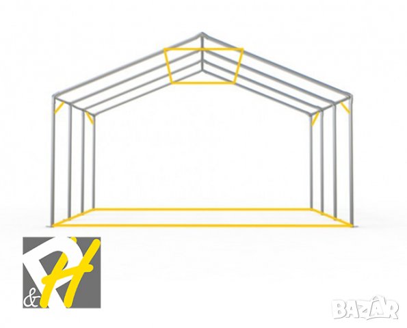 7х14 м XXL шатра - огнеустойчив PVC 550гр/м2 брезент, снимка 15 - Градински мебели, декорация  - 23482180