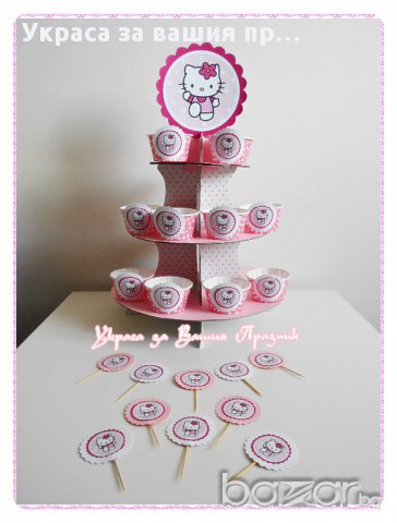 украса аксесоари и покани за детски рожден ден с Хелоу Кити, снимка 12 - Други - 15163962