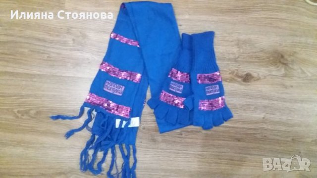 Шал шапки ръкавици детски Хана Монтана Hannah Montana , снимка 3 - Шапки, шалове и ръкавици - 23508024