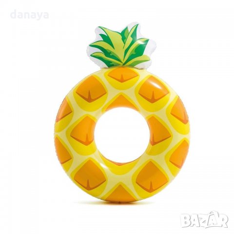428 Голям надуваем пояс ананас 117см плажни играчки , снимка 2 - Други - 22024996