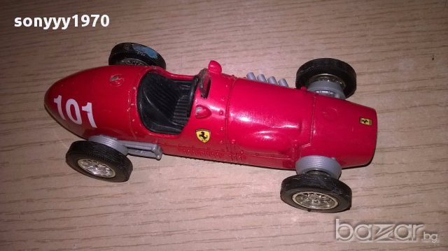 Ferrari ретро кола 11х5см-внос швеицария, снимка 7 - Антикварни и старинни предмети - 17622279