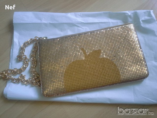 Чанта DKNY Donna Karan Sparkling Apple Clutch Evening Bag, оригинал, снимка 11 - Чанти - 11704277