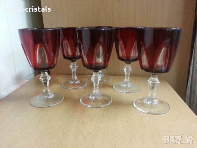 Френски кристални чаши за вино , снимка 7 - Антикварни и старинни предмети - 22117719