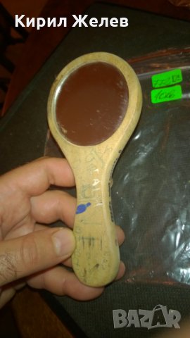 Старо дървено огледалце, снимка 2 - Други ценни предмети - 23111015