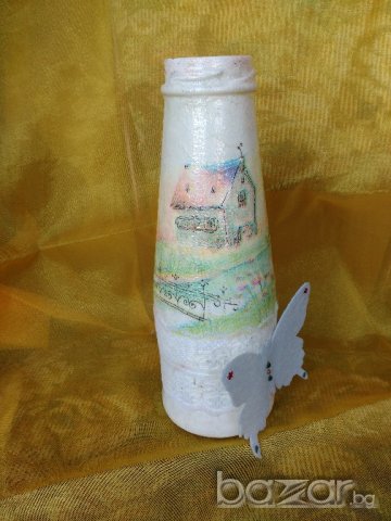 Декоративна бутилка "Носталгия", снимка 3 - Декорация за дома - 20577868