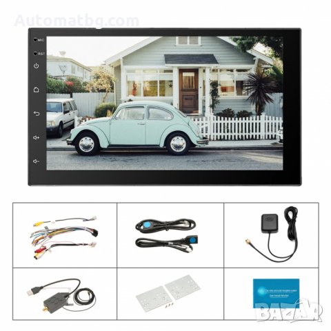 AMPrime7 “Android 2 DIN Автомобилен мултимедиен плейър Универсален GPS DAB, снимка 6 - Аксесоари и консумативи - 23994875