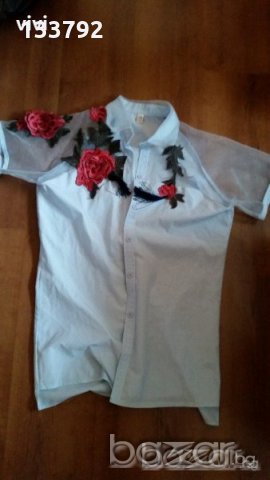 страхотна риза с рози, снимка 1 - Ризи - 20754885