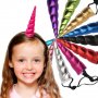 Еднорог рог детска лента за коса глава парти рожден ден декорация украса