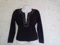 Petite,прекрасна блуза с камъни, размер М , снимка 1 - Блузи с дълъг ръкав и пуловери - 18363088