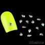 микс 6 вида ситни формички сребристи камъчета кристали капси декорация 3д ефект за нокти м, снимка 4
