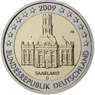 2 Евро монети (възпоменателни) емитирани 2009г, снимка 3 - Нумизматика и бонистика - 16924112