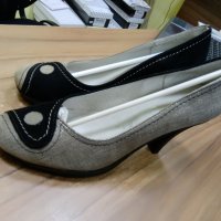 №36 Ест Велур БГ Обувки на Ток, снимка 5 - Дамски обувки на ток - 25485343