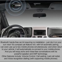 Безжичен Bluetooth свободни ръце за разговори по мобилен телефон в кола Hands Free предавател говори, снимка 7 - Слушалки, hands-free - 21614453