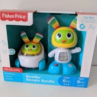 НОВ Комплект Fisher-Price мини количка и роботче Bright BeatBo и Boogi, снимка 2 - Музикални играчки - 24763329
