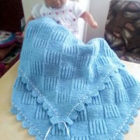 Бебешка пелена "Синьо вълшебство" - за новородени бебета, снимка 2 - Други - 23177029