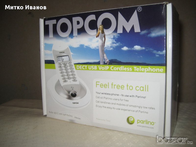 Безжичен Skype телефон за компютър Topcom, снимка 1