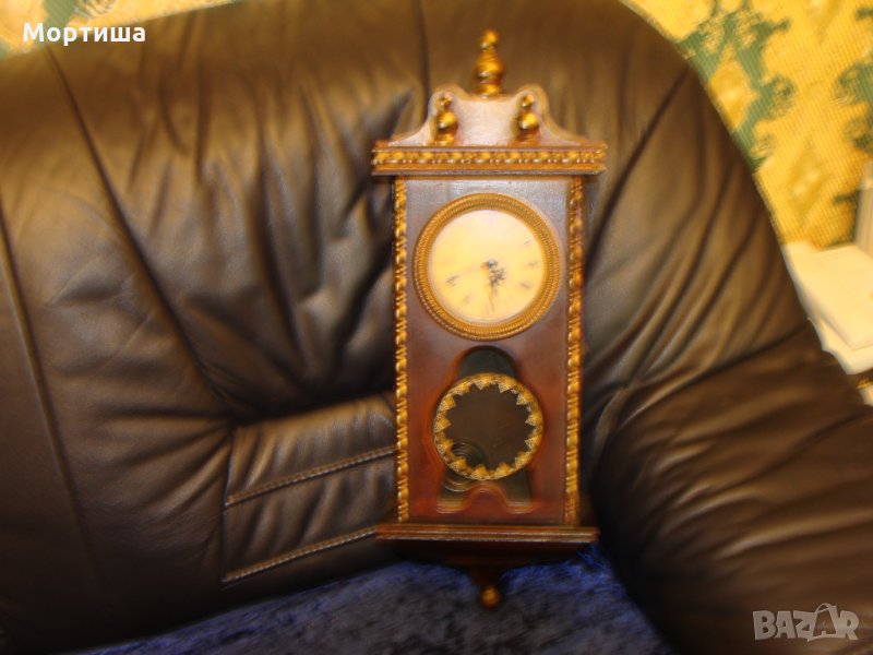 Дървен стенен часовник в ретро стил  разпродажба , снимка 1