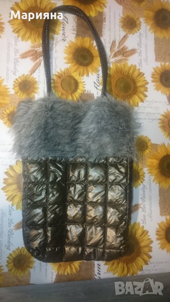 страхотна златиста чанта, снимка 1