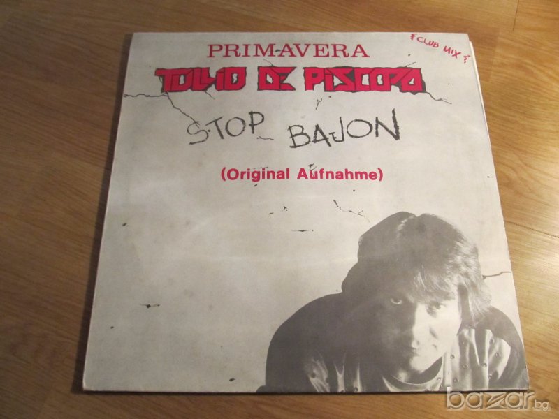 Грамофонна плоча Club mix Tolio De  Piscopo - Stop Bajon изд. 1984 година ., снимка 1