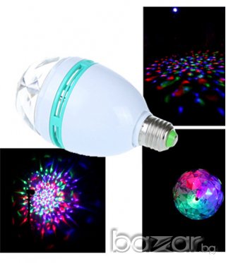 Промо !!! Диско лампа крушка Rgb Led diodi lapma Disko, снимка 1