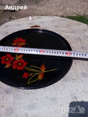 Стар поднос #3, снимка 3 - Антикварни и старинни предмети - 22666407