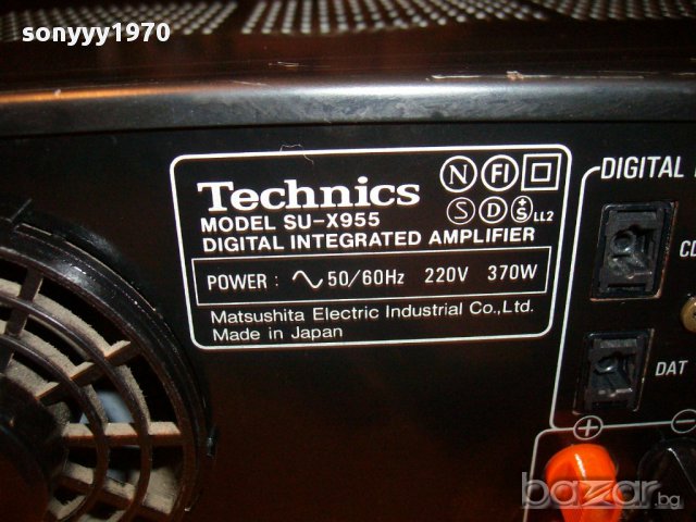 SOLD-technics su-x955//370watts-made in japan-amplifier-внос швеицария, снимка 5 - Ресийвъри, усилватели, смесителни пултове - 12104419