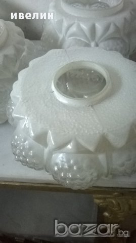 три стъкла за нощна лампа,полилей, снимка 3 - Настолни лампи - 18064309