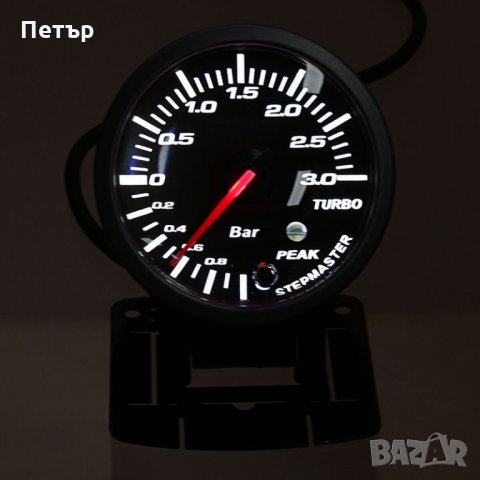 Буустметър,3 бара,за турбо 2 вида с мап сензор CNSpeed, Boostmeter, механичен, Бустметър , снимка 2 - Аксесоари и консумативи - 23084685