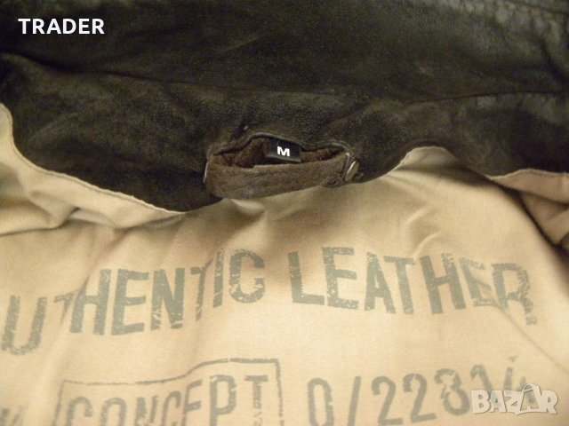 Мъжко кожено яке естествена кожа  велур, снимка 14 - Якета - 22988342
