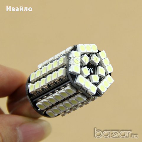 Диодни крушки за стопове с 80 диода /габарити, стоп светлини/ 80 Smd LED Bulb Lamp Light Ba15s P21w, снимка 7 - Аксесоари и консумативи - 8798929