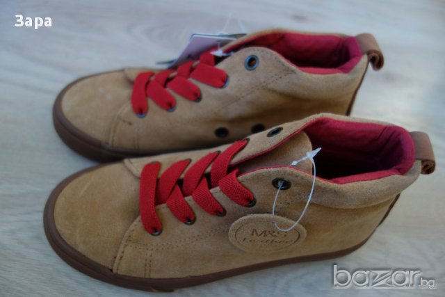 велурени обувки Marks & Spencer, 33ти и 37ми номер, снимка 6 - Детски маратонки - 14895152