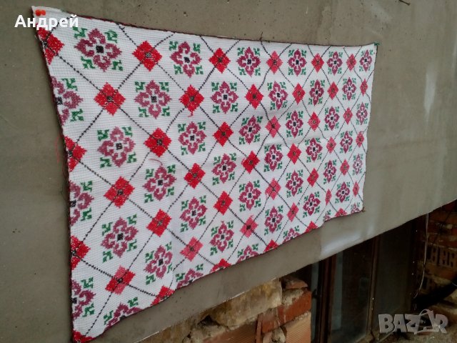 Старинен бродиран ковьор,покривка за стена #18, снимка 2 - Антикварни и старинни предмети - 23758163